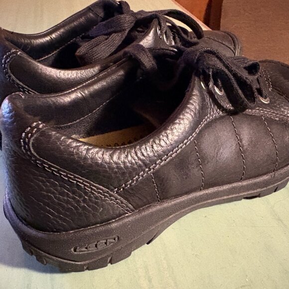 Womens Keen Black Leather Presidio Hiking Comfort Sneakers  Size 8 - Picture 4 of 10